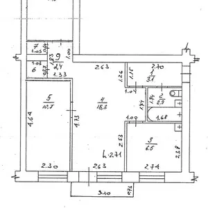 Продаю 3-х ком. квартиру,  1500000 руб.