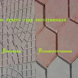 Полимерпесчаные тротуарная плитка,  брусчатка,  бордюр,  люки 