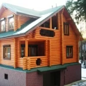 Срубы домов и бань из северного леса (производство)