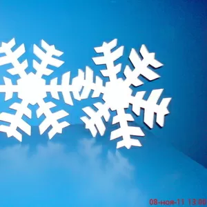 Праздничные украшения из пенопласта
