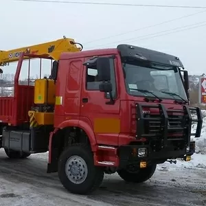 Продам в наличии Автомобиль Бортовой (Howo) с краном манипулятором (XCMG).