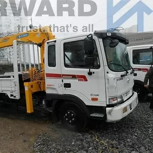 Hyundai HD 120 Кран - манипулятор (Soosan SCS 736,  7 t),  2013г (Владив
