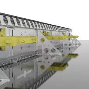 Направляющие Рельс-формы Metalscreed для железобетонной плиты склада