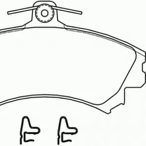 Колодки тормозные MITSUBISHI CARISMA 98-05, COLT 08-, VOLVO S40 передние
