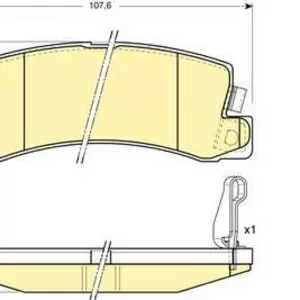 Колодки тормозные TOYOTA AVENSIS, CAMRY, CARINA, CELICA, COROLLA 86-03 зад