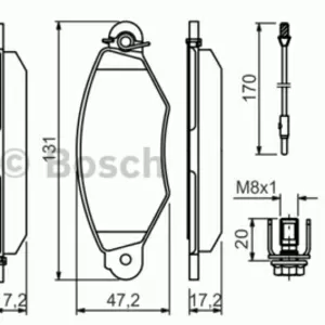 Колодки тормозные NISSAN KUBISTAR 03-, RENAULT KANGOO 97- передние с да
