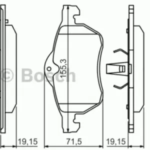 Колодки тормозные OPEL ASTRA G 1.8-2.2 16v, ZAFIRA A, B 1.6, 1.8 передние