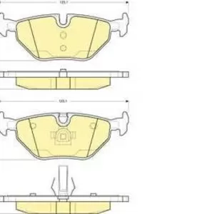 Колодки тормозные BMW E36, E46, Z4 E85, E86 задние