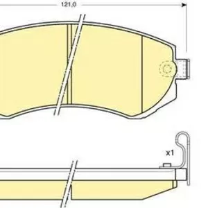 Колодки тормозные NISSAN ALMERA N15 97-00 передние, PATROL 97-10 задние