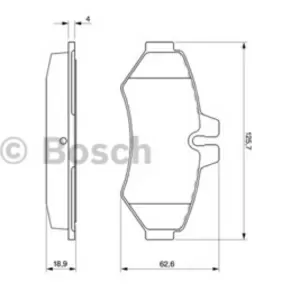 Колодки тормозные MERCEDES W463, SPRINTER 97-, VOLKSWAGEN LT 96-02 задни
