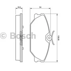 Колодки тормозные RENAULT LAGUNA 95-03, MEGANE I 1.6, 2.0, 1.9D передние