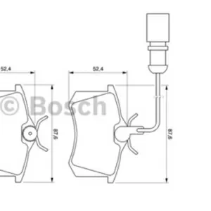 Колодки тормозные FORD GALAXY 95-06, SEAT ALHAMBRA 96-10, VW SHARAN 95- 