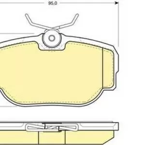 Колодки тормозные LAND ROVER DISCOVERY 98-04, RANGE ROVER 88-02 передни
