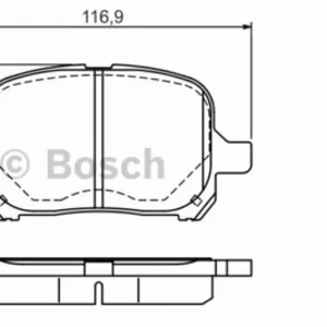 Колодки тормозные TOYOTA CAMRY, PREVIA 2.2-3.0 96-, LEXUS RX300 00-03 пе