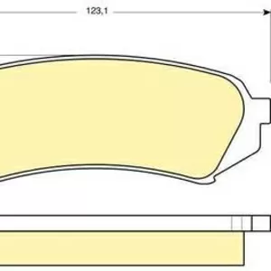 Колодки тормозные TOYOTA LAND CRUISER 100 98-07, LEXUS LX470 98-07задни