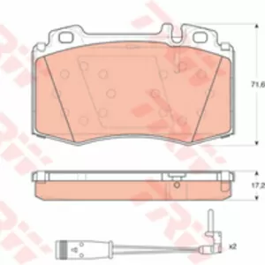 Колодки тормозные MERCEDES C209, W203, W211, W220, R171, R230 передние