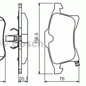 Колодки тормозные OPEL ASTRA G, H, ZAFIRA A передние