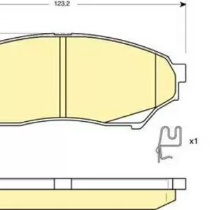 Колодки тормозные MITSUBISHI PAJERO PININ 1.8-2.0D 99- передние