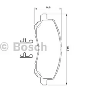 Колодки тормозные MITSUBISHI ASX, LANCER, OUTLANDER, DODGE CALIBER передн
