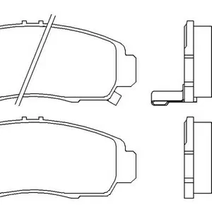 Колодки тормозные HONDA FR-V 1.7-2.2 05-, LEGEND 96-, STREAM 1.7, 2.0 01-