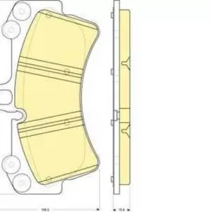 Колодки тормозные AUDI Q7, VOLKSWAGEN TOUAREG, PORSHE CAYENNE 02- R18 пе