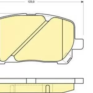 Колодки тормозные TOYOTA AVENSIS VERSO 2.0, 2.0D 01- передние