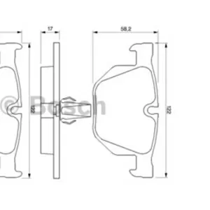 Колодки тормозные BMW E90, E91, E60, E61, E70, E71 задние