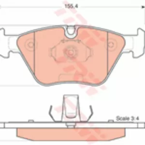 Колодки тормозные BMW E46 99-05, E83 04- передние