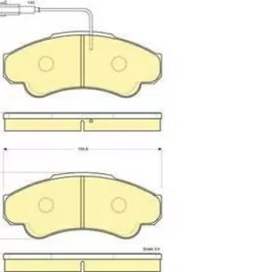 Колодки тормозные FIAT DUCATO 02-, CITROEN JUMPER, PEUGEOT BOXER 94- 180