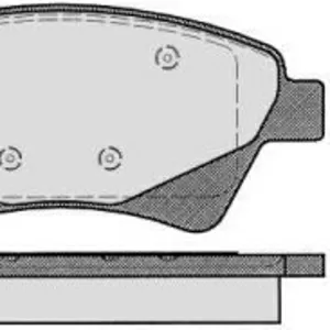 Колодки тормозные RENAULT KANGOO 01-, MEGANE II 02-, SCENIC II 03- перед