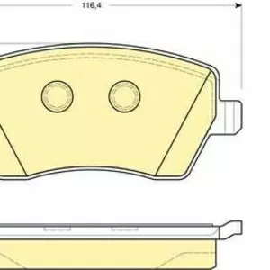 Колодки тормозные NISSAN MICRA 03-, RENAULT CLIO 05- передние