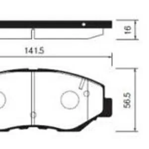 Колодки тормозные HONDA CR-V II, ELEMENT 02- передние