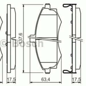 Колодки тормозные HYUNDAI ELANTRA, MATRIX 1.5-2.0 00- передние