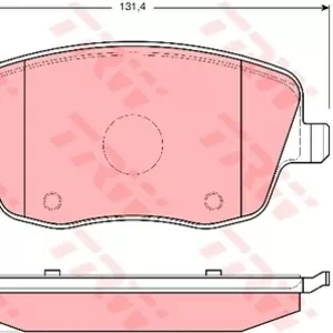 Колодки тормозные SKODA FABIA, VOLKSWAGEN POLO 1.2-1.9D 02- передние