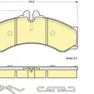 Колодки тормозные MERCEDES SPRINTER  901-904 95-06, VW LT 28-46 96-06 п