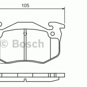 Колодки тормозные CITROEN XSARA 97-05, PEUGEOT 206, RENAULT MEGANE I, CLI
