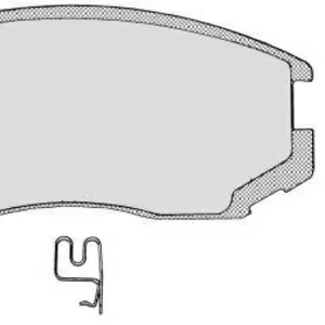 Колодки тормозные MITSUBISHI COLT, LANCER 1.3-1.6 88-03 передние