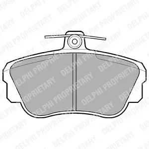 Колодки тормозные VOLVO 440, 460, 480 87-96 передние