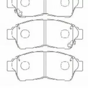 Колодки тормозные COROLLA 92-01, CARINA E 92-96, RAV 4 94-95 передние