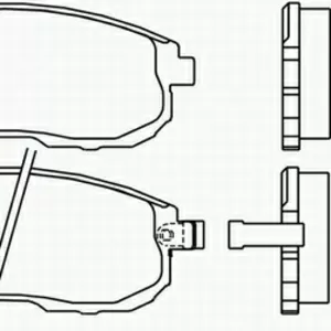 Колодки тормозные NISSAN JUKE, MAXIMA, TEANA, TIIDA, SUZUKI SX4 перед. б, и