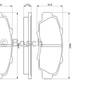Колодки тормозные HONDA ACCORD 91-98, CR-V 95-02 передние