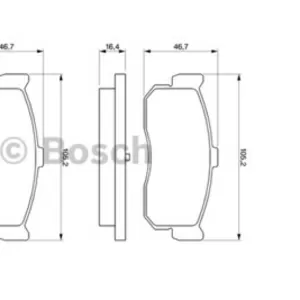 Колодки тормозные NISSAN ALMERA 95-, MAXIMA 95-, PRIMERA 90-98, SUNNY 87-