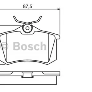 Колодки тормозные AUDI 96-, CITROEN 99-, RENAULT 98-, PEUGEOT 00-, VW 95- 