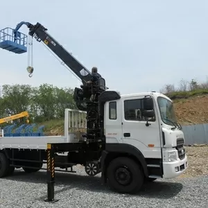 Грузовой-бортовой Hyundai (10т) с КМУ HIAB190TM (минусовой,  8т)