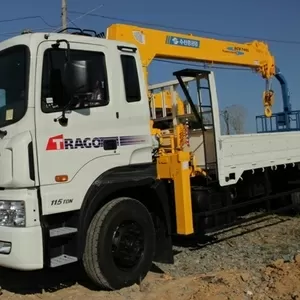 Грузовой-бортовой Hyundai (15т) с КМУ Soosan 746L (7, 3т)