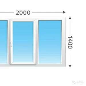 Продам окно 2000х1400 с одной створкой 