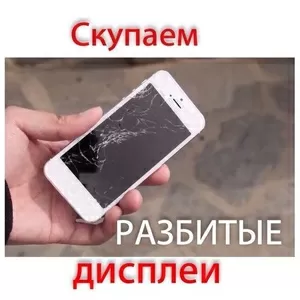 Скупаем разбитые дисплеи iphone