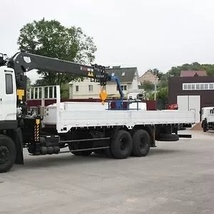 Новый а/м грузовой-бортовой с манипулятором Hyundai HD250 КМУ Hiab 160