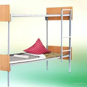 Одноярусные кровати металлические со сварными сетками