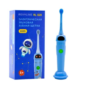 Детская звуковая щетка Revyline RL 020 Kids в синем цвете с 2 режимами
